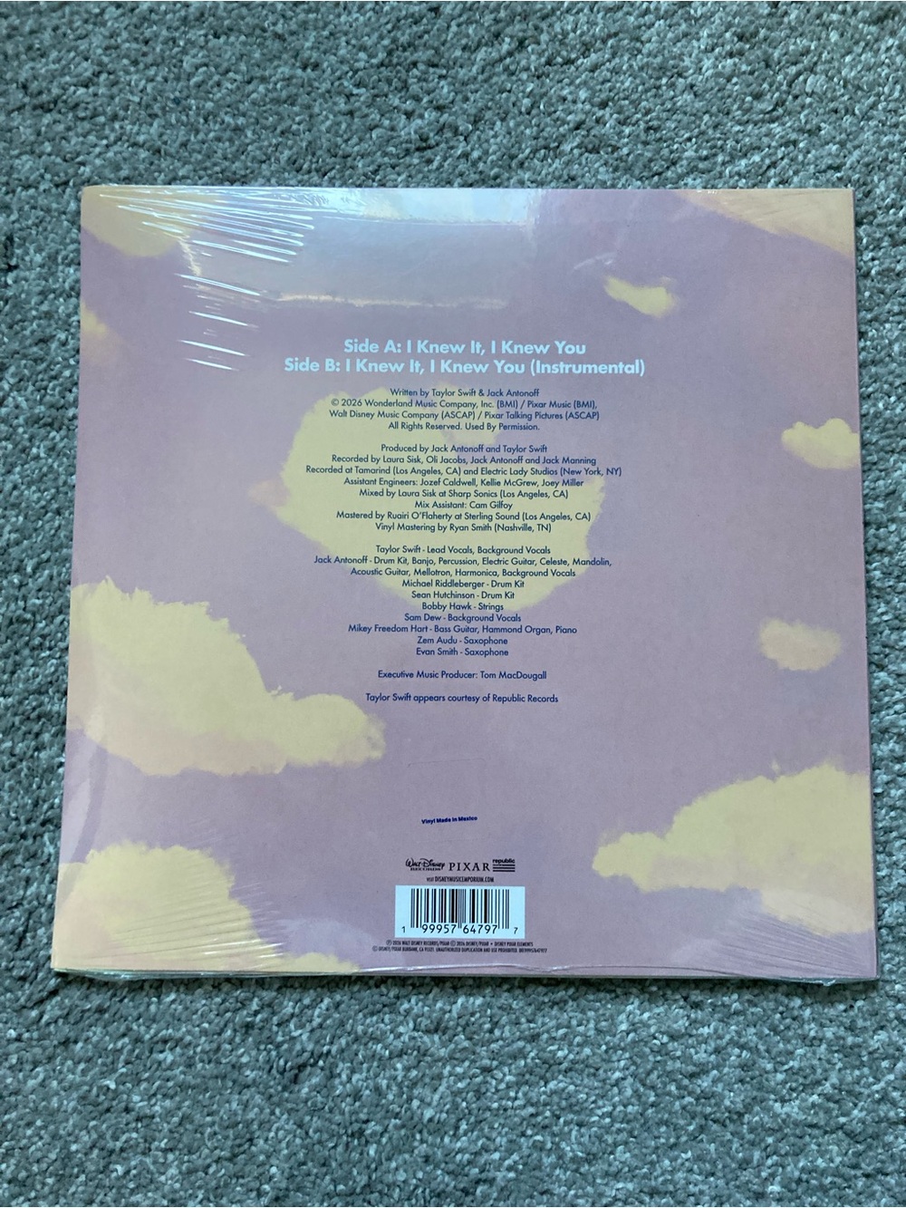 Taylor Swift I Knew It, I Knew You Jessie’s Hat Vinyl - Picture 2 of 2